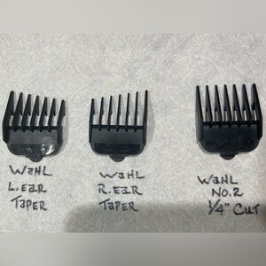 Wahl Black Clipper Guide Comb Set